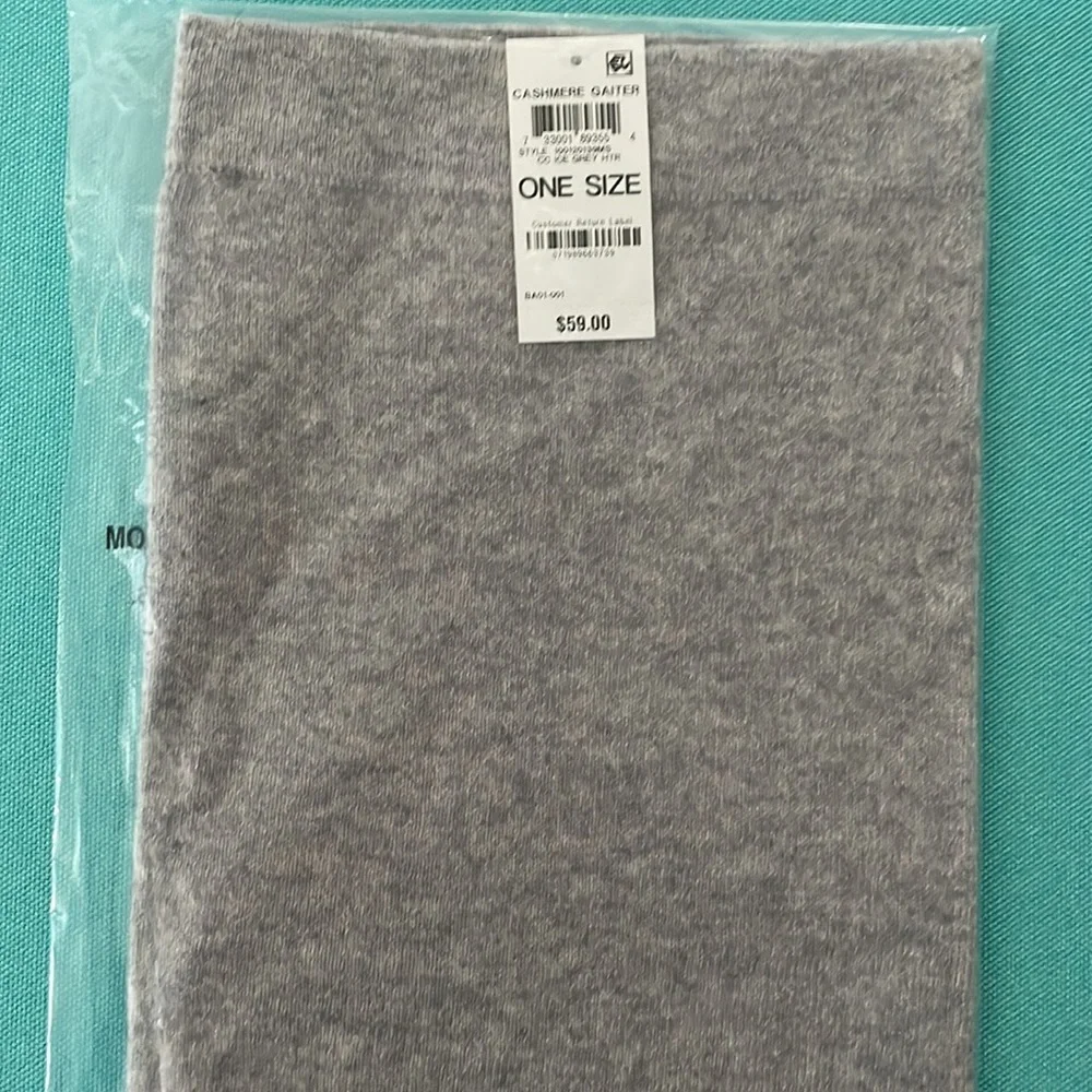 Cashmere Gray Gaiter Facemask Neckwarmer